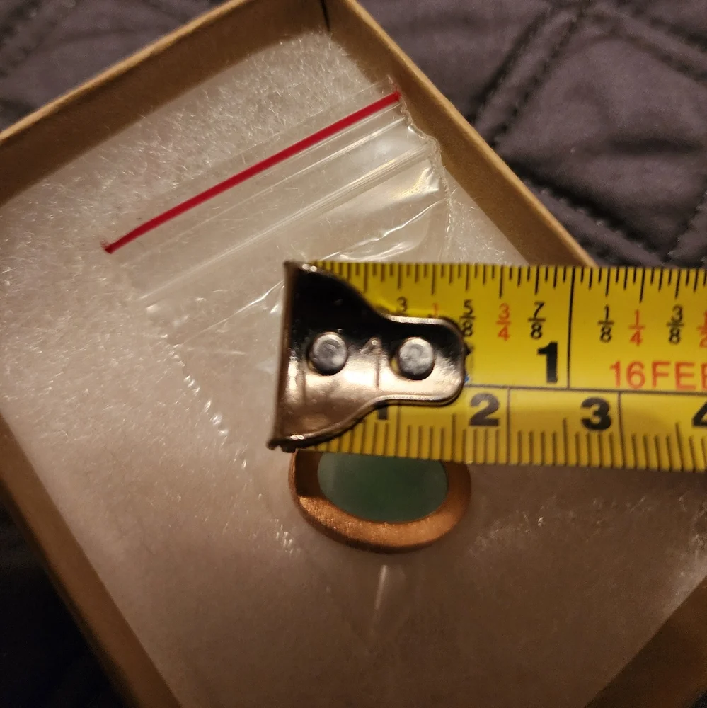 PRICE DROP NIKKI BAKER-GIOIELLI BLUE TOPAZ ROSE GOLD EARRINGS NIB - Picture 6 of 6